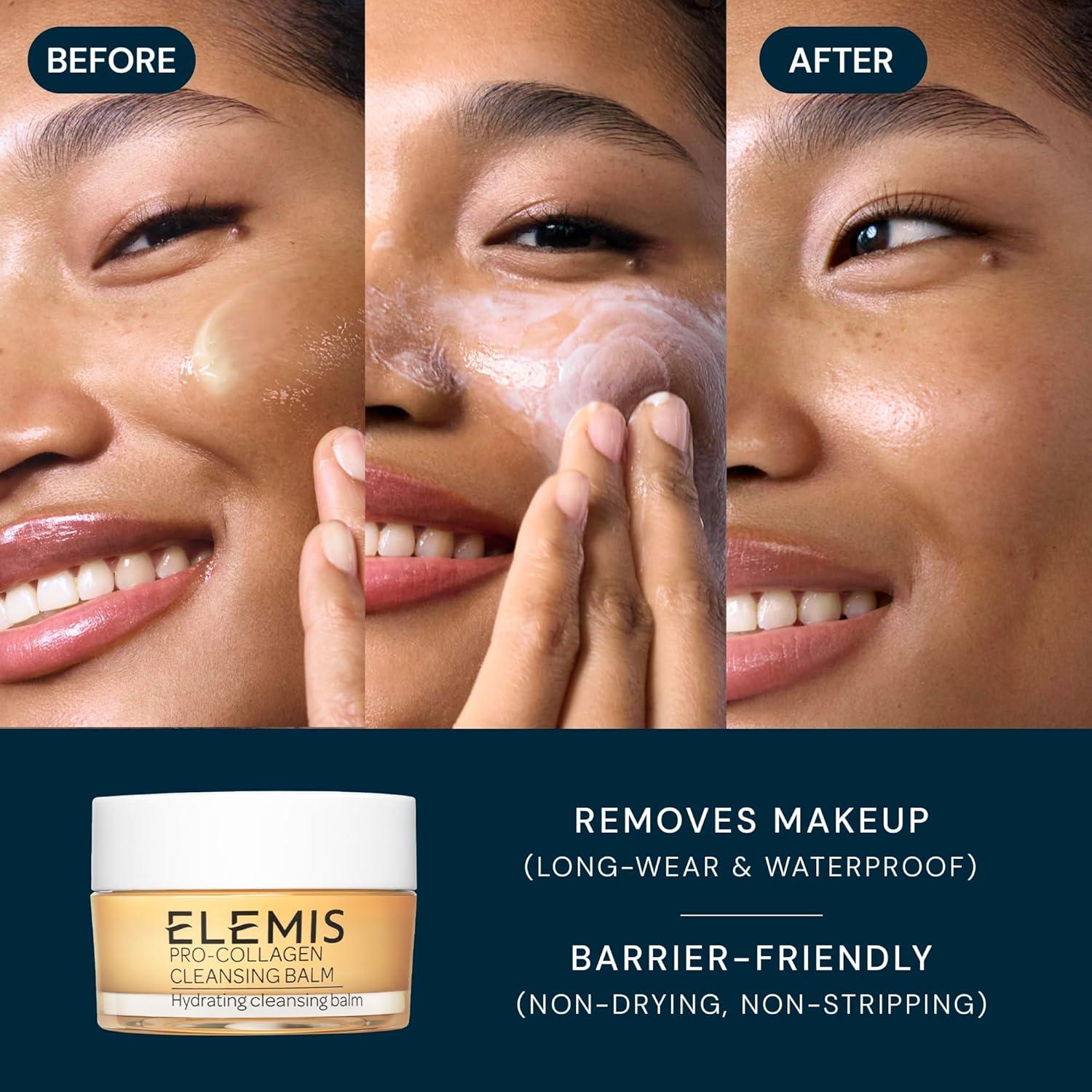 image:imageELEMIS Healthy Skin Exclusive Travel Set ProCollagen Cleansing Balm Mini Marine Cream SPF 30 Mini amp Dynamic Resurfacing Pads AntiAging Hydrating Skincare Travel Kit
