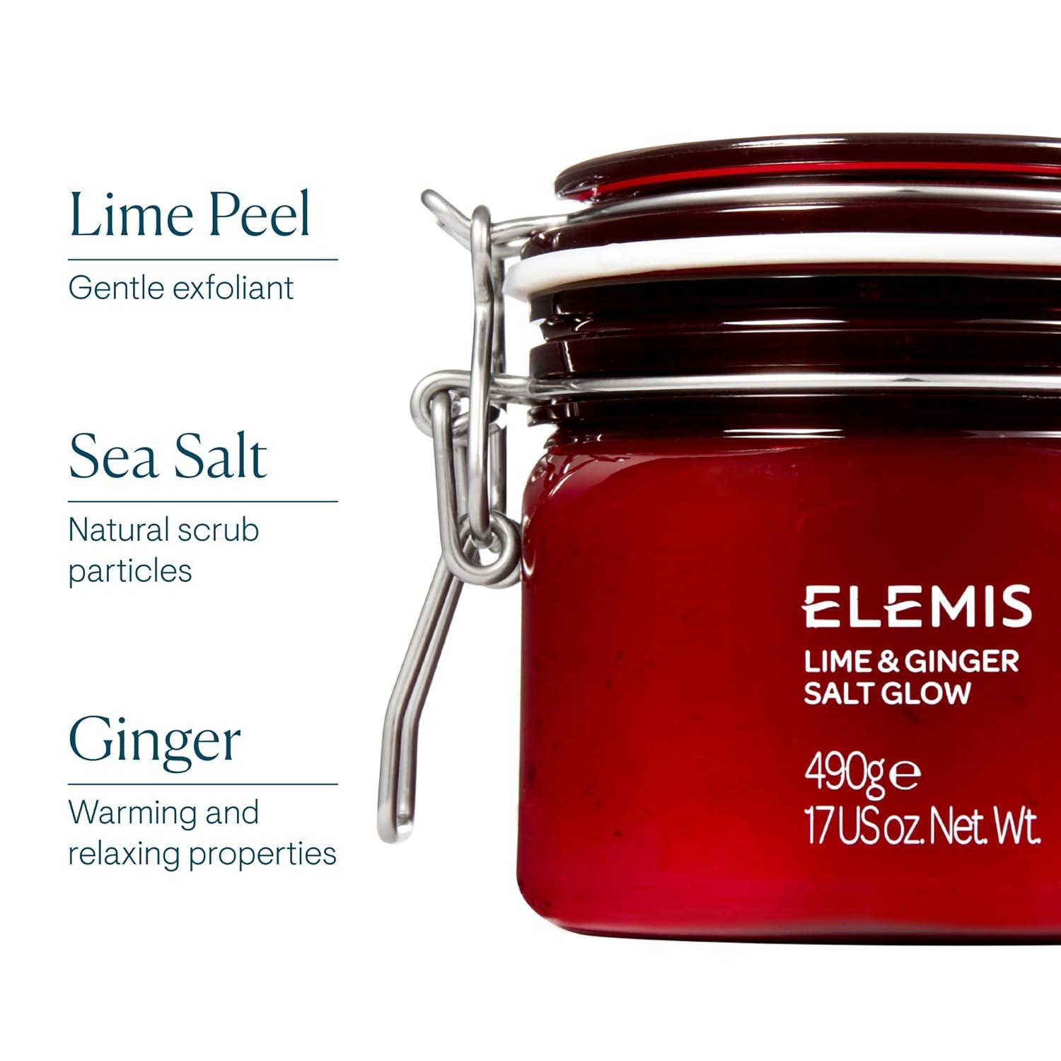 image:imageELEMIS Exotic Lime amp Ginger Salt Glow 490g Invigorating Salt Scrub To Exfoliate amp Soften Skin