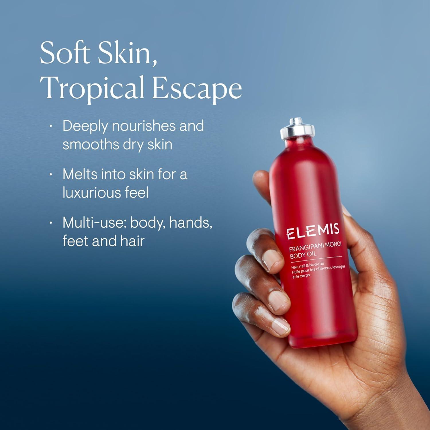 image:imageELEMIS Frangipani Monoi Body Oil 100ml Luxurious Nourishing Oil for Soft Hydrated Skin amp Hair