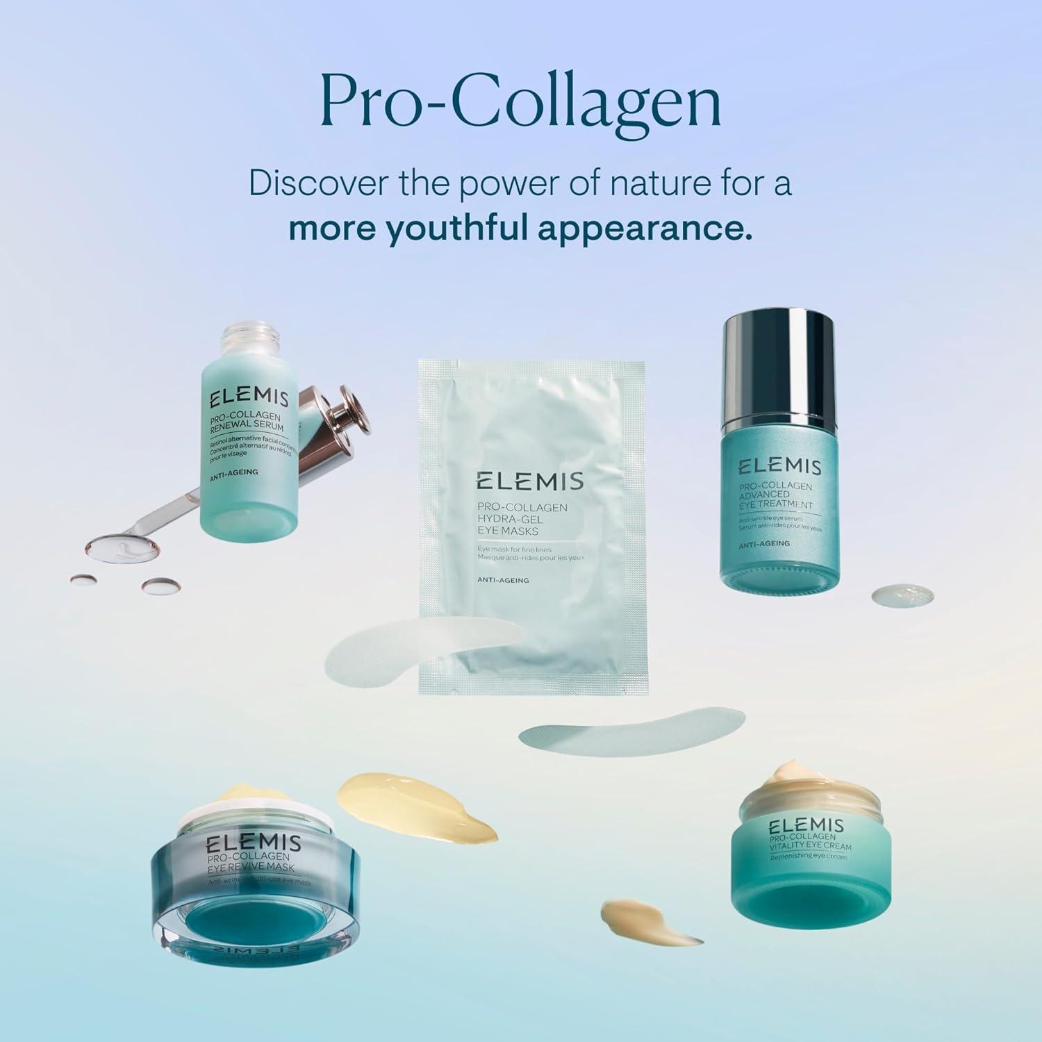 image:imageELEMIS Pro Collagen Eye Skincare NutrientRich Fine Lines and Wrinkles Eye Treatment AntiWrinkle Patches amp Eye Cream Firm amp Smooth Delicate Skin