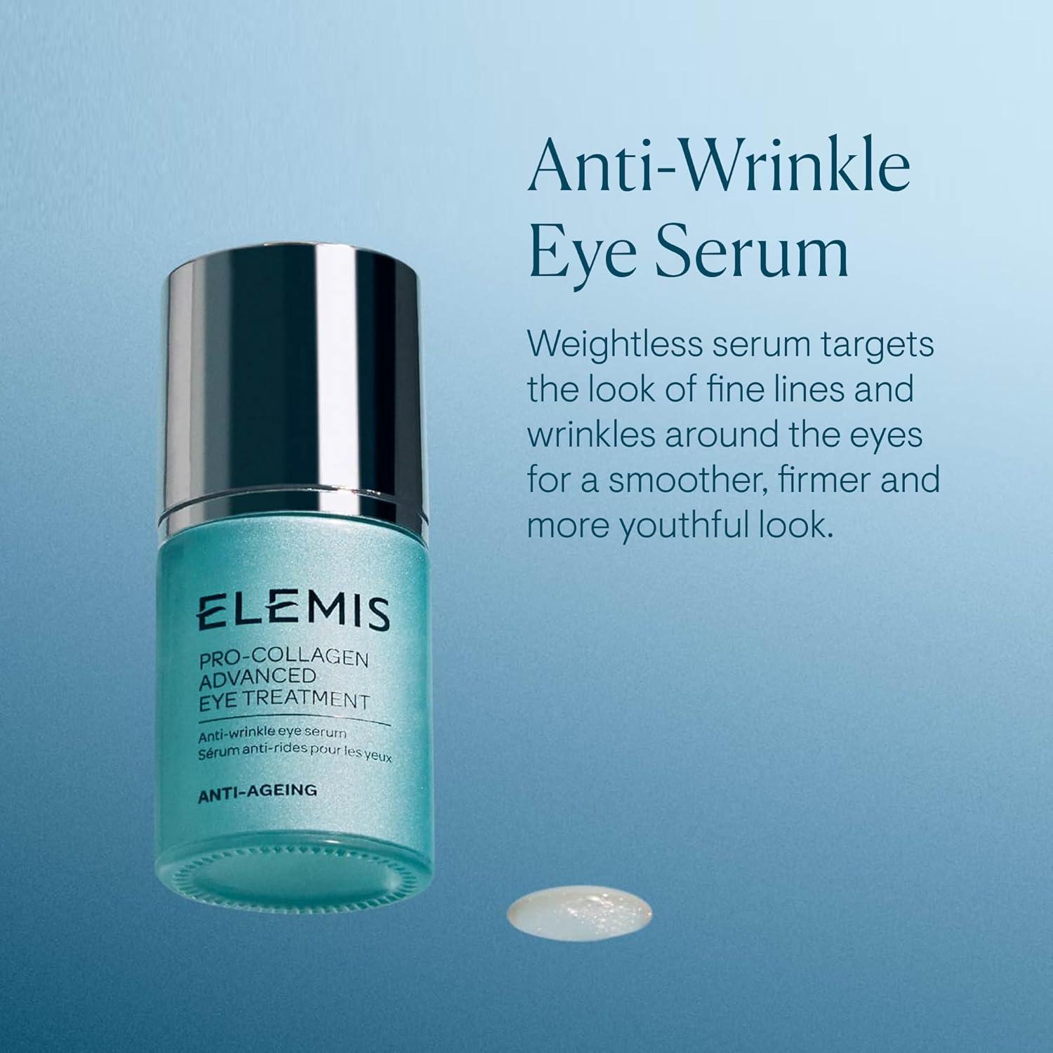 image:imageELEMIS ProCollagen Advanced Eye Treatment 15ml Lightweight Daily AntiWrinkle Eye Serum Firm Smooth amp Deeply Hydrate Delicate Skin AntiAging Serum Fine Lines and Wrinkles Treatment