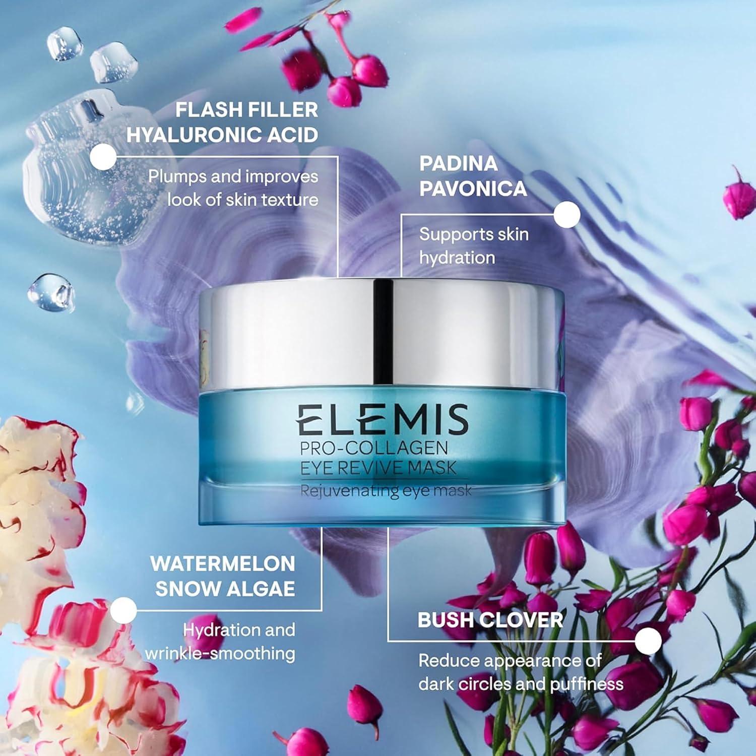 image:imageELEMIS ProCollagen Eye Revive Mask AntiWrinkle MultiUse Treatment Brightens Rejuvenates Plumps and Hydrates for a More Youthful Look05 Fl Oz Pack of 1