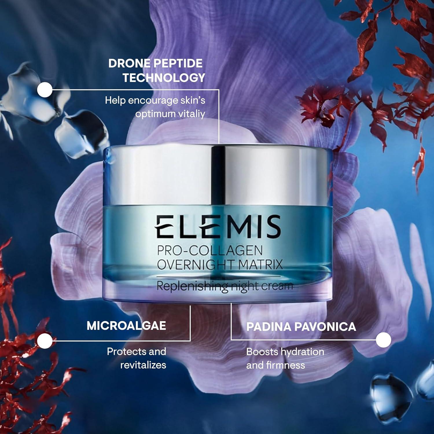 image:imageELEMIS ProCollagen Overnight Matrix Wrinkle Smoothing Night Cream Deeply Hydrates Smoothes Firms and Replenishes StressedLooking Skin17 Fl Oz Pack of 1