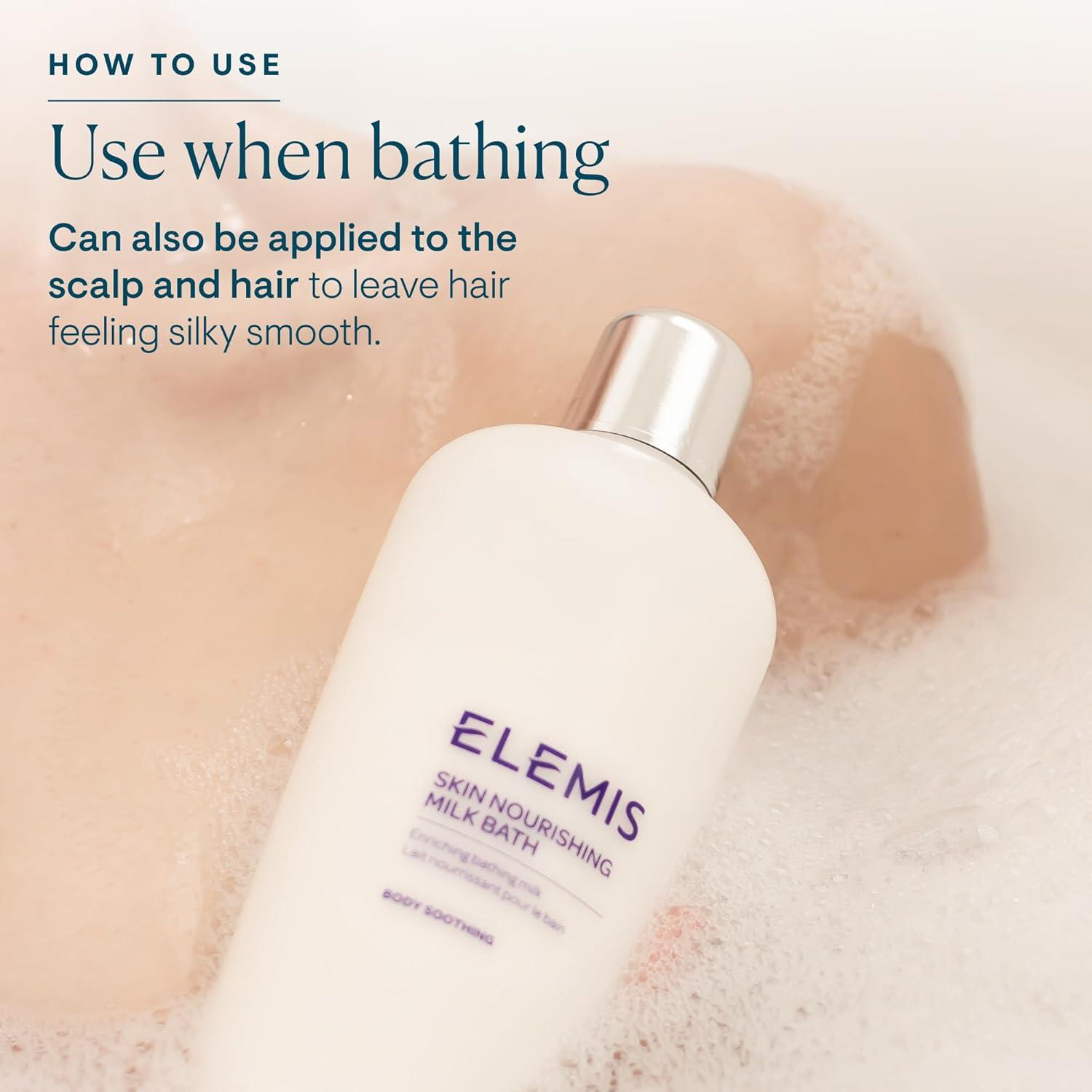 image:imageELEMIS Skin Nourishing Milk Bath 400ml Softening Body Cleanser for Dry Skin Gently Moisturizes amp Soothes with Milk Protein amp Oat Extract