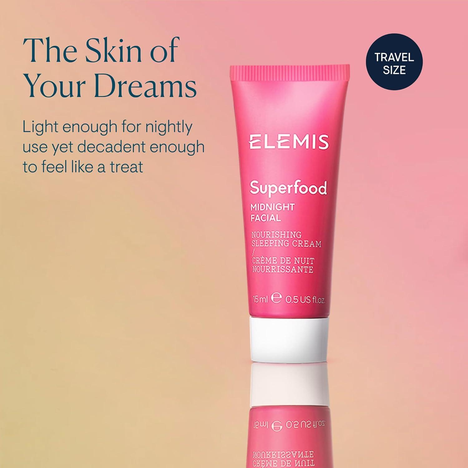 image:imageELEMIS Superfood Midnight Facial Moisturizer Face Cream Hydrating Face Moisturizer for Dry Skin Firming Facial Cream Camu Camu amp Vitamin C Cream05 Fl Oz Pack of 1