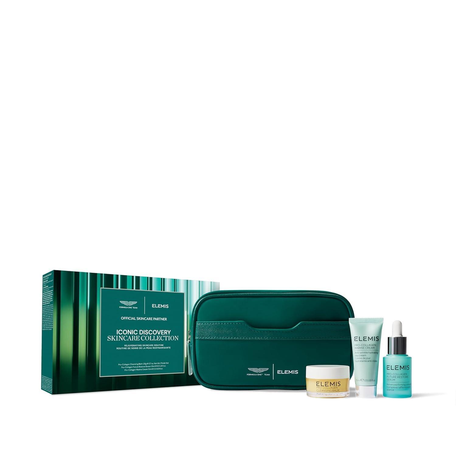 image:imageELEMIS x Aston Martin Formula One Team Iconic Discovery Skincare Collection 175 Value Travel Essentials