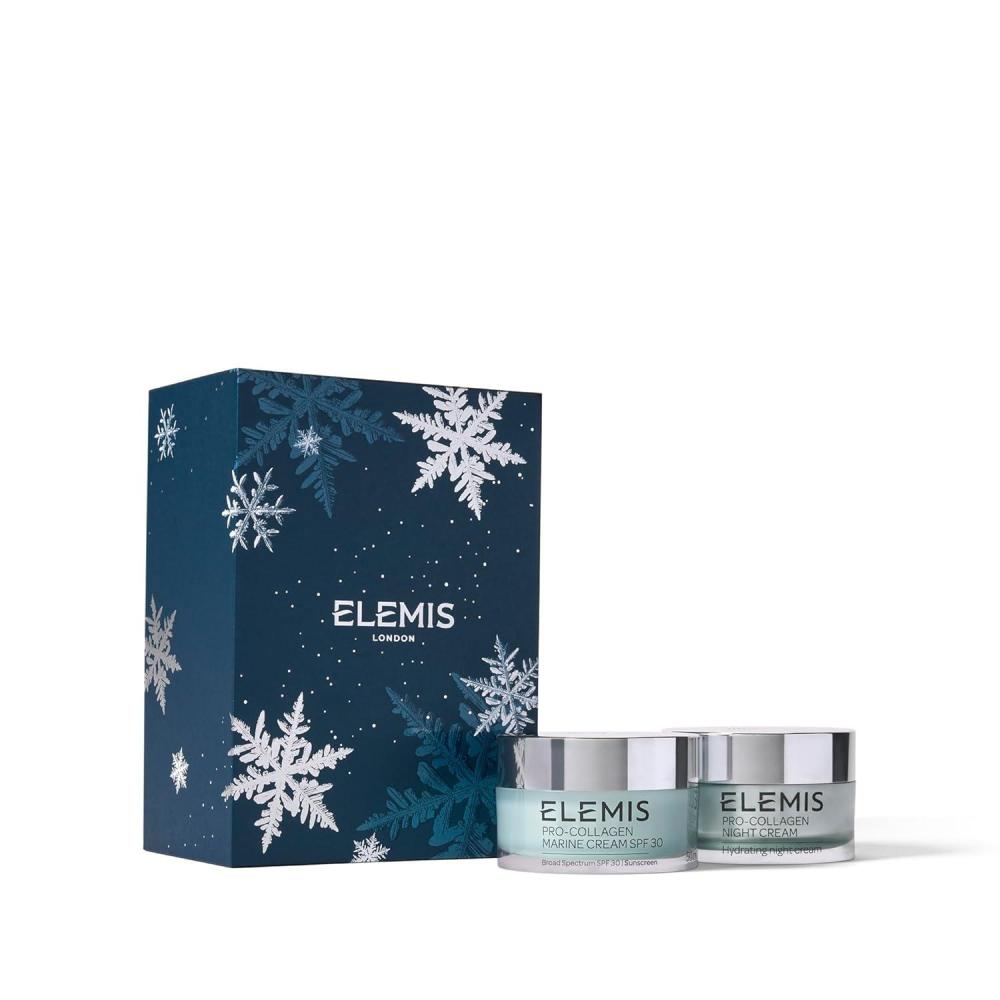image:imageELEMIS Day amp Night Wonder Duo ProCollagen Marine Cream SPF 30 amp Night Cream AntiAging Hydrating Skincare Set for Day amp Night Moisturization