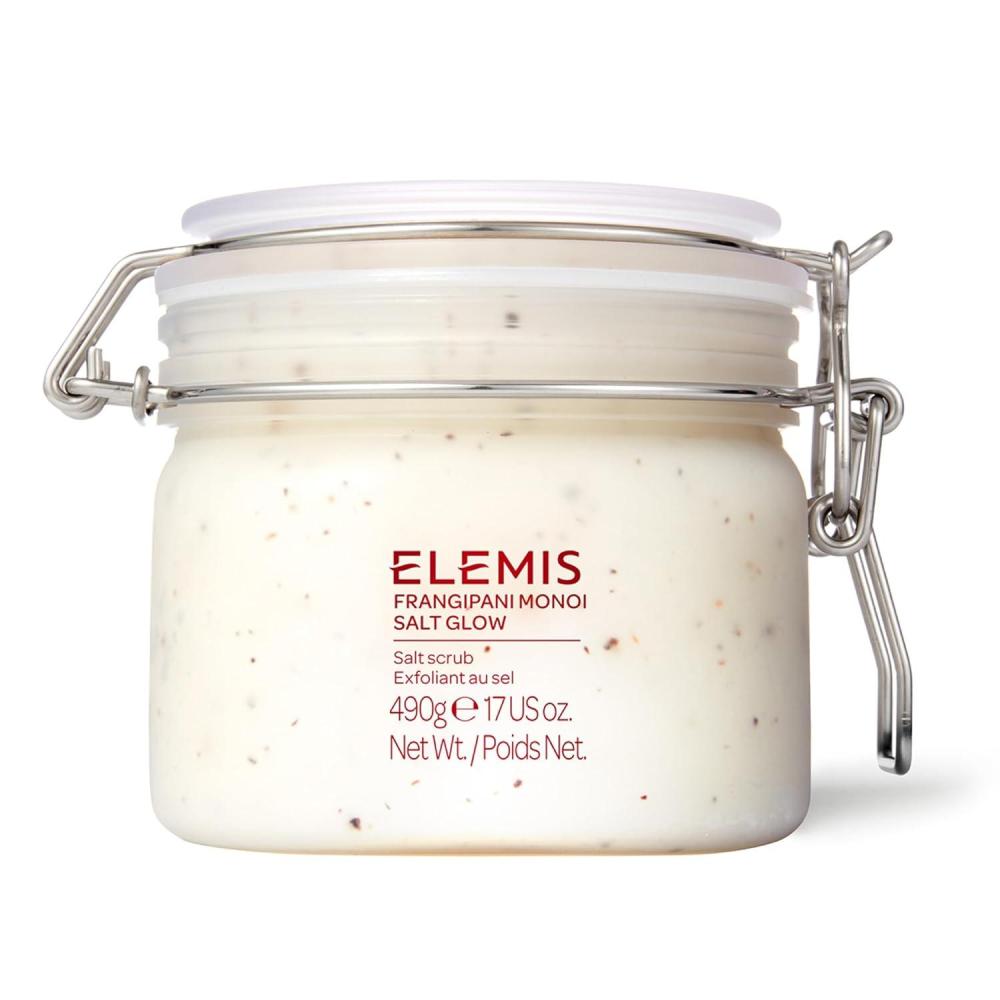 image:imageELEMIS Frangipani Monoi Salt Glow 490g Tropical Body Scrub To Exfoliate amp Hydrate for Radiant Skin