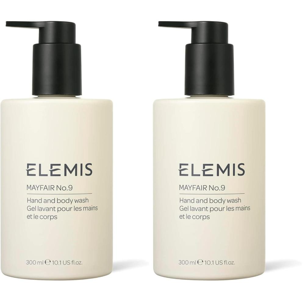 image:imageELEMIS Mayfair No9 Hand amp Body Wash Cleanses Hydrates and Refreshes 95 Biodegradable PEG and SLSFree Refillable Recyclable Bottle 300ml1 Fl Oz Pack of 2