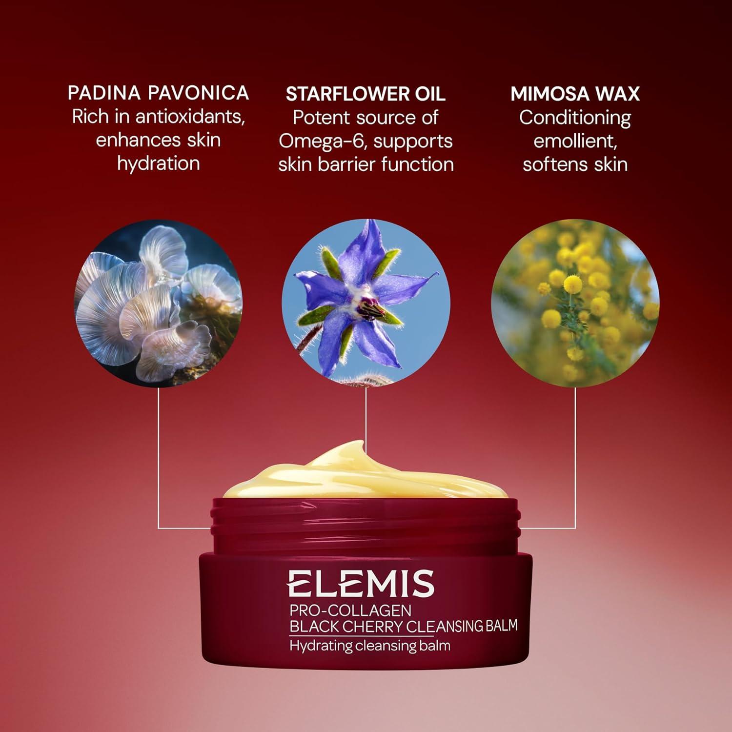 image:imageELEMIS ProCollagen Cleansing Balm Makeup Remover Hydrating Facial Cleanser Oil Cleanser Oil Makeup Remover Deep CleanseBlack Cherry