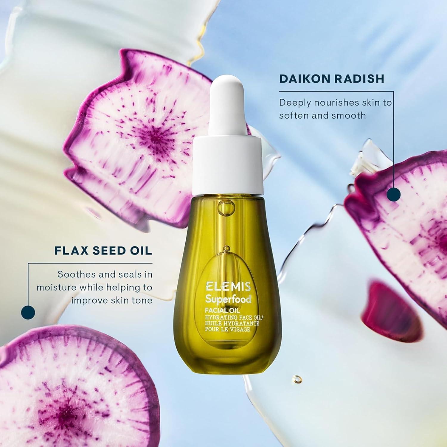 image:imageELEMIS Superfood Facial Oil AntioxidantRich Nourishing Serum RadianceEnhancing Lightweight Skin Elixir Hydration Booster NonGreasy Botanical Blend 15ml05 Fl Oz Pack of 1