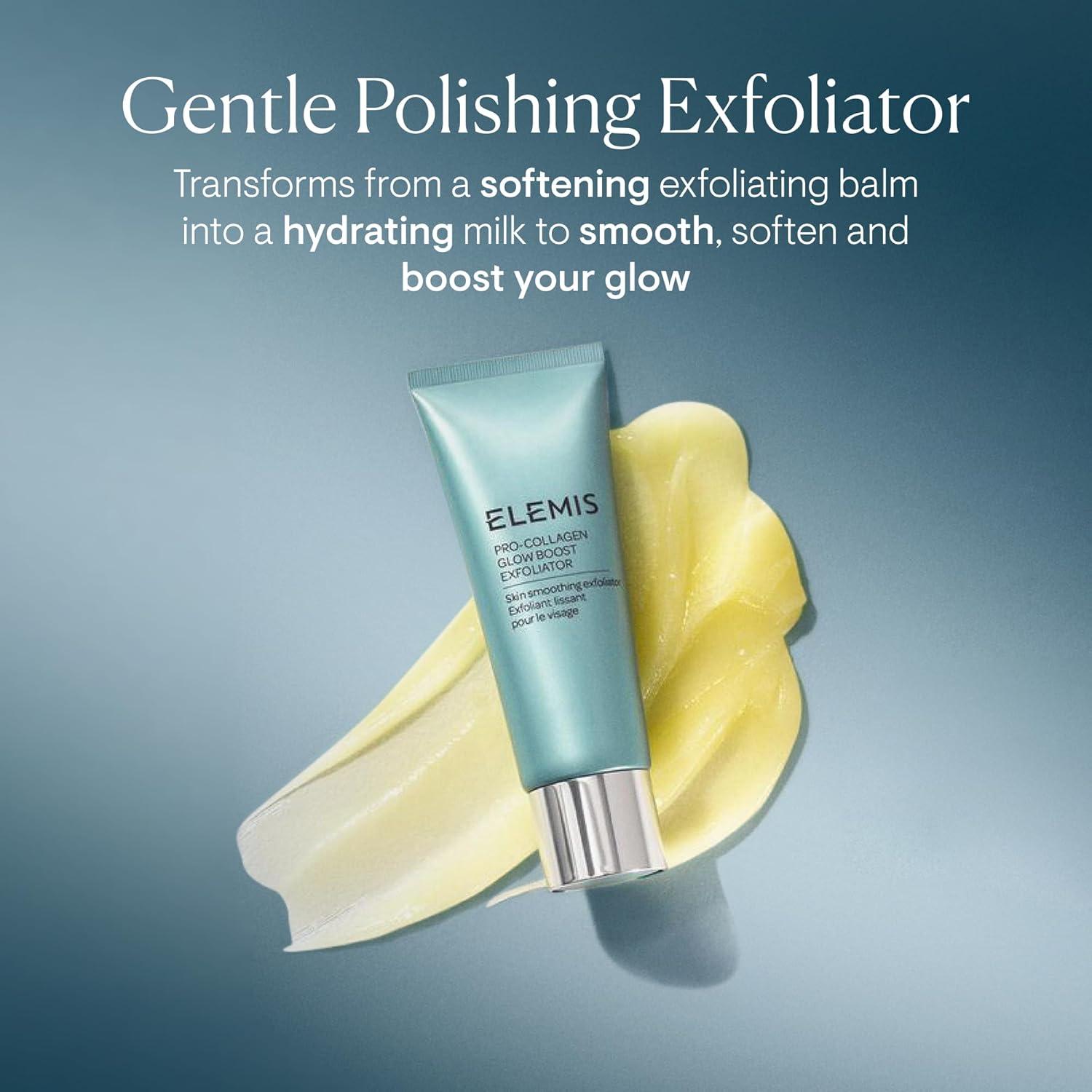 image:imageELEMIS ProCollagen Glow Boost Exfoliator Gentle Physical Facial Exfoliant Softens and Polishes for Smooth Glowing Hydrated Skin 100mL