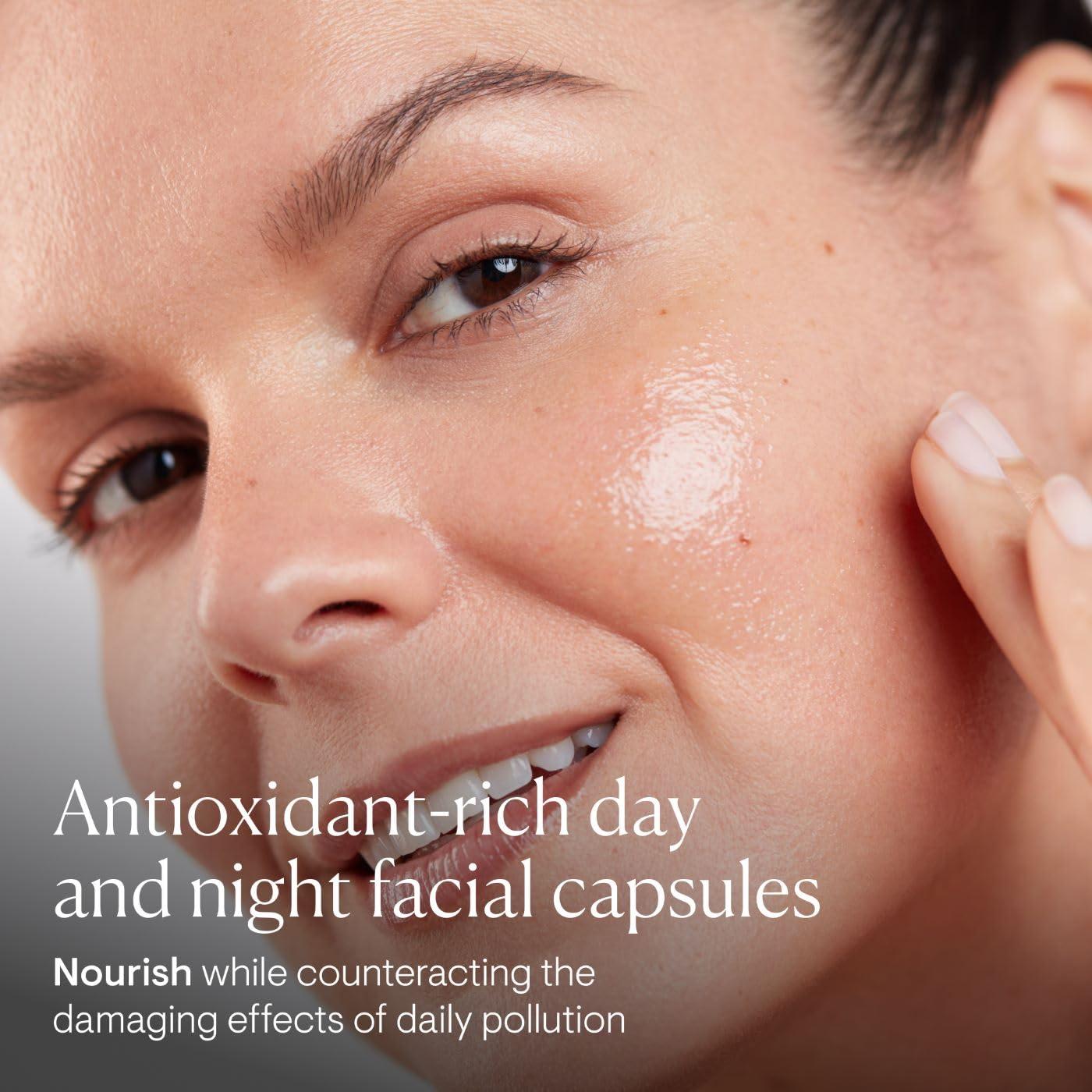 image:imageELEMIS Skin Bliss Capsules 60 Count AntioxidantRich AntiAging Day amp Night Face Oils Purify Replenish amp Nourish the Skin Skincare Serum Capsules for Face