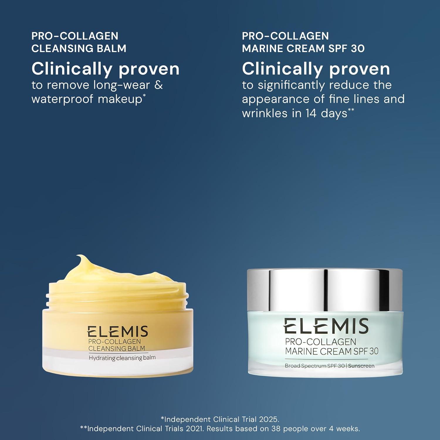 image:imageELEMIS ProCollagen North Stars Cleansing Balm amp Marine Cream SPF 30 AntiAging Skincare Duo Hydrating Face Cleanser amp Moisturizer Luxury Gift Set
