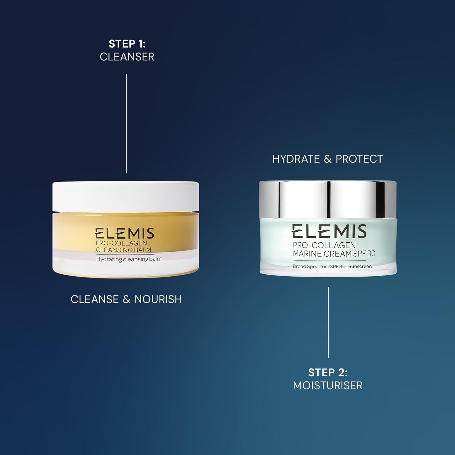 image:imageELEMIS ProCollagen North Stars Cleansing Balm amp Marine Cream SPF 30 AntiAging Skincare Duo Hydrating Face Cleanser amp Moisturizer Luxury Gift Set