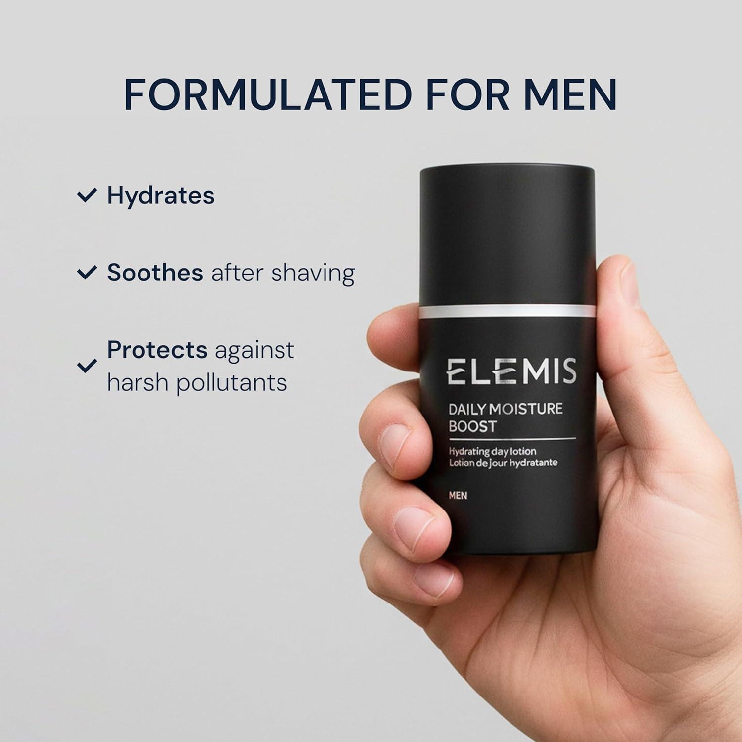 image:imageELEMIS Daily Moisture Boost for Men Lightweight PostShave Day Lotion Hydrates Soothes Nourishes and Calms for Refreshed Recharged Skin 50 mL