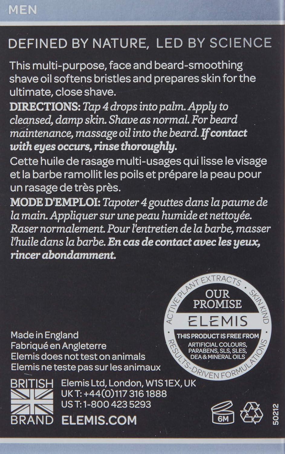 image:imageELEMIS Smooth Result Shave and Beard Oil for Men 1 Fl Oz