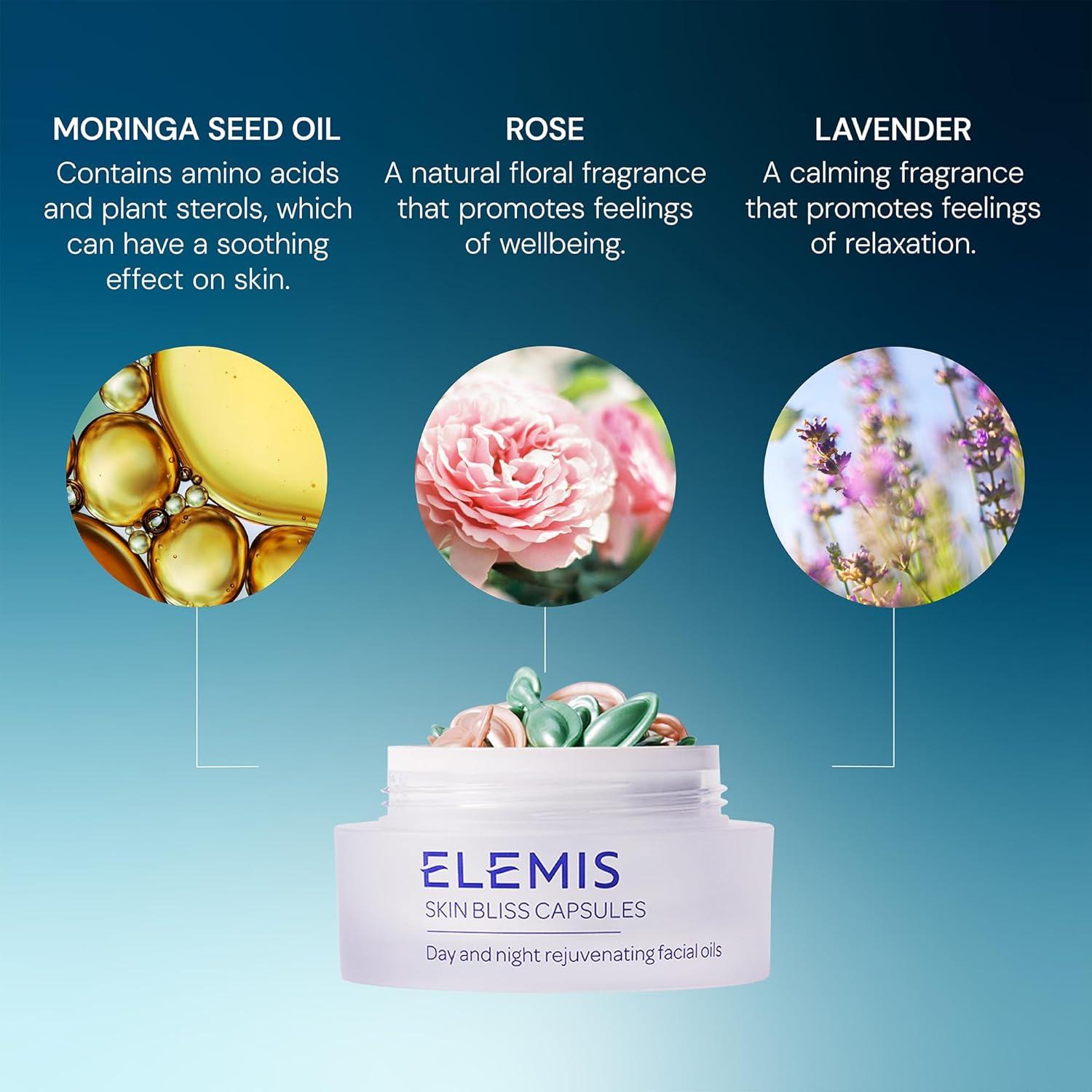 image:imageELEMIS Skin Bliss Capsules 14 Count AntioxidantRich AntiAgine Day amp Night Face Oils Purify Replenish amp Nourish the Skin Skincare Serum Capsules for Face