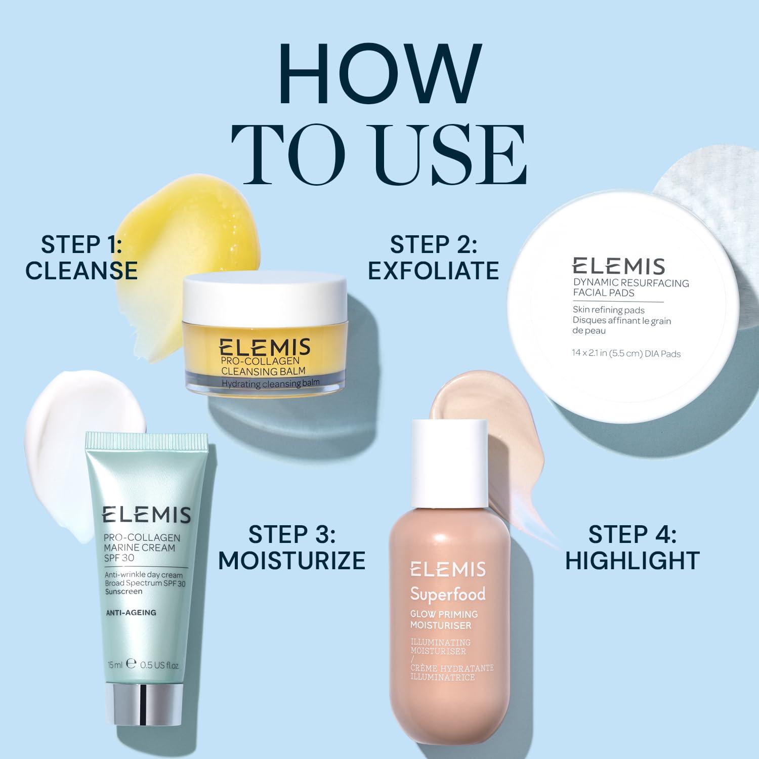 image:imageELEMIS Christines Elemis Favorites Kit 147 Value Amazon Exclusive Gift Set Travel Size Favorites Make up Remover Facial Pads Makeup Primer